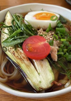 焼き茄子うどん！-レシピのメイン写真