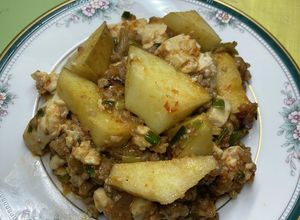 りんごが主役の麻婆豆腐　フルーツおかず-レシピのメイン写真