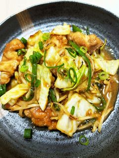 鶏肉とキャベツのニンニク味噌炒め-レシピのメイン写真