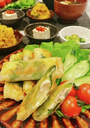少ない油で簡単時短！鶏しそチーズ春巻き-レシピのメイン写真