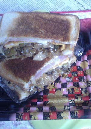 ハム＆チーズ＋玉子焼きのホットサンドV3-レシピのメイン写真