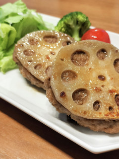 れんこんバーグ QC-レシピのメイン写真