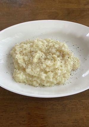 水と米だけで作るチーズリゾット-レシピのメイン写真
