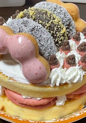 市販のお菓子で誕生日ケーキ-レシピのメイン写真