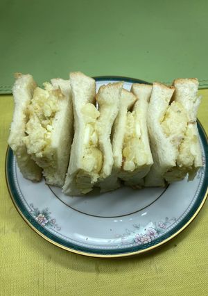 りんごが主役のポテトサラダサンドイッチ-レシピのメイン写真