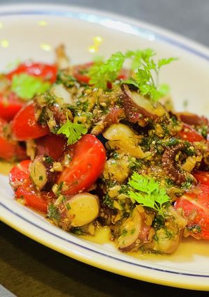 タコとトマトの茗荷・新生姜ハーブソース-レシピのメイン写真