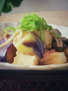 揚げナスdeあんかけ厚揚げ☆レンジで夕食-レシピのメイン写真