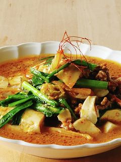 旨辛汁だく豆腐の卵とじ丼☆昼食☆素麺夕食-レシピのメイン写真