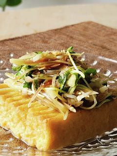 厚揚げ&みょうがの香味野菜☆火を使わない-レシピのメイン写真
