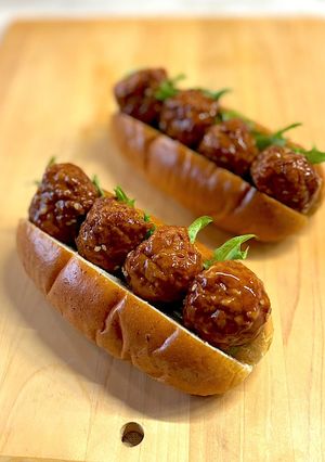 お惣菜で作る！簡単！ミートボールサンド-レシピのメイン写真