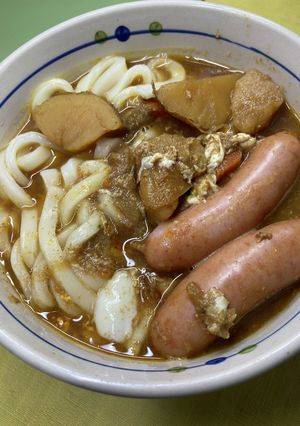 ソーセージカレーうどん-レシピのメイン写真