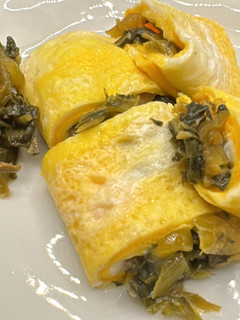 シャキシャキ食感がくせになる!高菜卵焼き-レシピのメイン写真