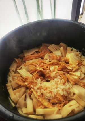シロカ圧力電気鍋で…たけのこご飯-レシピのメイン写真