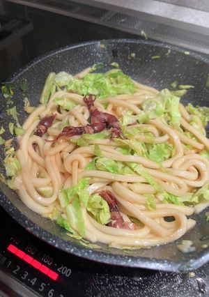 ホタルイカの焼きうどん-レシピのメイン写真