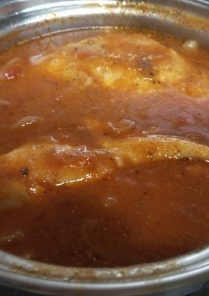 骨付き鶏モモ肉の煮込みスパイス入り-レシピのメイン写真