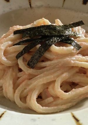 たらこバターマヨうどん-レシピのメイン写真