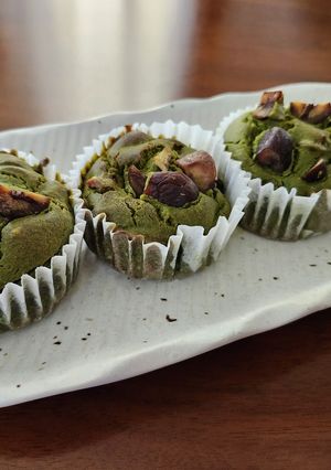 栗とデーツの米粉抹茶マフィン-レシピのメイン写真