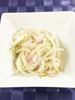 レンジ調理!もやしと2色たまねぎのマリネ-レシピのメイン写真