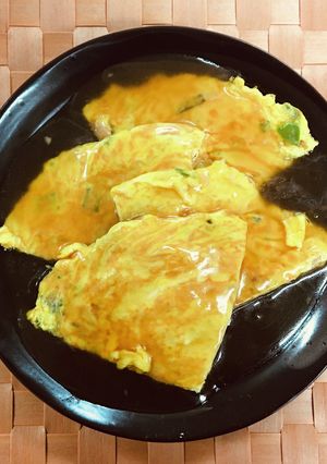 ねぎたっぷり　中華あんかけたまご-レシピのメイン写真