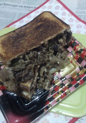 黒毛和牛のすき焼きのホットサンド-レシピのメイン写真