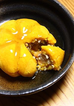 かぼちゃまんじゅう鶏ひき肉包み-レシピのメイン写真