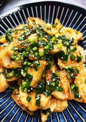 鶏ささみと蓮根のニラ甘酢和え。-レシピのメイン写真