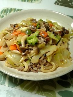 野菜たっぷり☆味噌焼きうどん-レシピのメイン写真