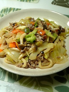 野菜たっぷり☆味噌焼きうどん-レシピのメイン写真
