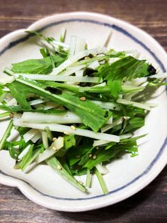 水菜とたけのこしそわかめサラダ-レシピのメイン写真