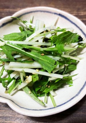 水菜とたけのこしそわかめサラダ-レシピのメイン写真