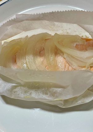 鮭と春野菜の包み焼き-レシピのメイン写真