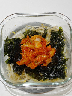 レンジで簡単ごま油香るもやしキムチ-レシピのメイン写真