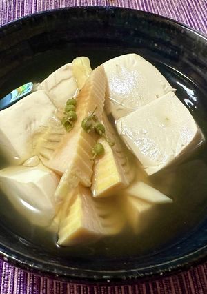 筍と豆腐の山椒煮/研究中レシピ/完全菜食-レシピのメイン写真