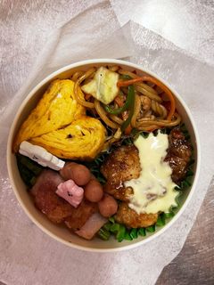 毎日のお弁当〜チキン南蛮と焼きそば〜-レシピのメイン写真