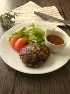 ワカメの和風ハンバーグ-レシピのメイン写真