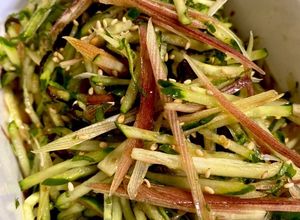 胡瓜 みょうが 大葉のおかか塩昆布和え-レシピのメイン写真