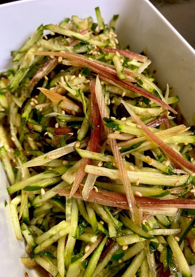 胡瓜 みょうが 大葉のおかか塩昆布和え-レシピのメイン写真