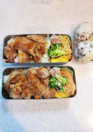 高校生弁当覚え書き291豚バラおろし-レシピのメイン写真