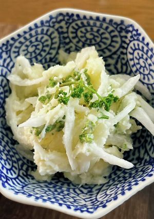 花山椒と新玉ねぎのポテトサラダ-レシピのメイン写真