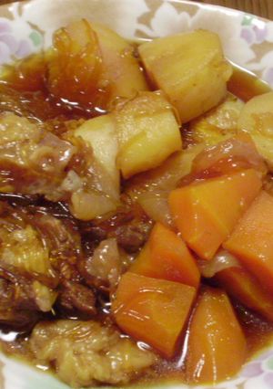 圧力鍋で簡単!牛筋で肉じゃが☆-レシピのメイン写真