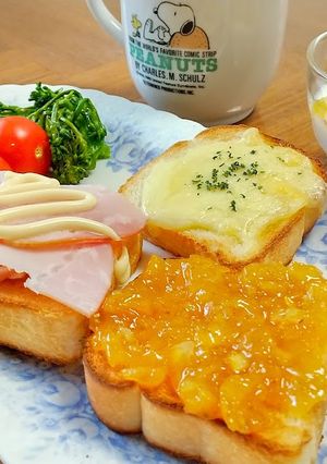 ある日のモーニング-レシピのメイン写真