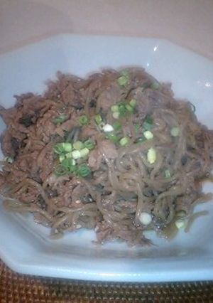 牛肉としらたきのオイみそ醤油煮-レシピのメイン写真