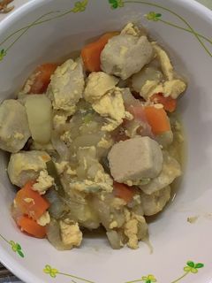 高野豆腐の卵とじ煮☆給食メニュー-レシピのメイン写真