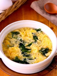 レンジなのにふわふわ!驚き卵スープ-レシピのメイン写真