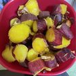 炊飯器でサツマイモのレモン煮