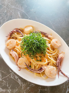 ホタテとイカの明太子パスタ-レシピのメイン写真