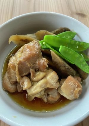 鶏もも肉とごぼうの煮物-レシピのメイン写真