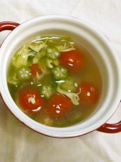 トマトとオクラのとろとろスープ-レシピのメイン写真