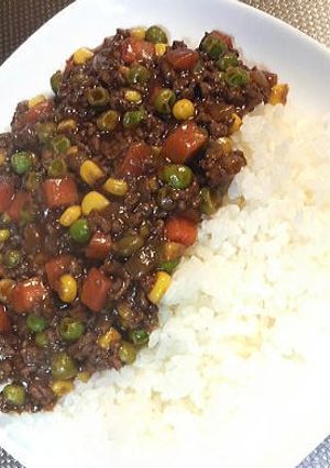 キーマカレーのような簡単ハヤシライス-レシピのメイン写真