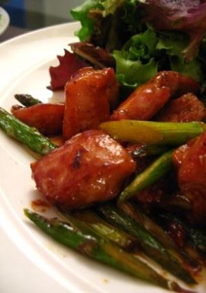 鶏肉とアスパラガスの甘辛炒め-レシピのメイン写真